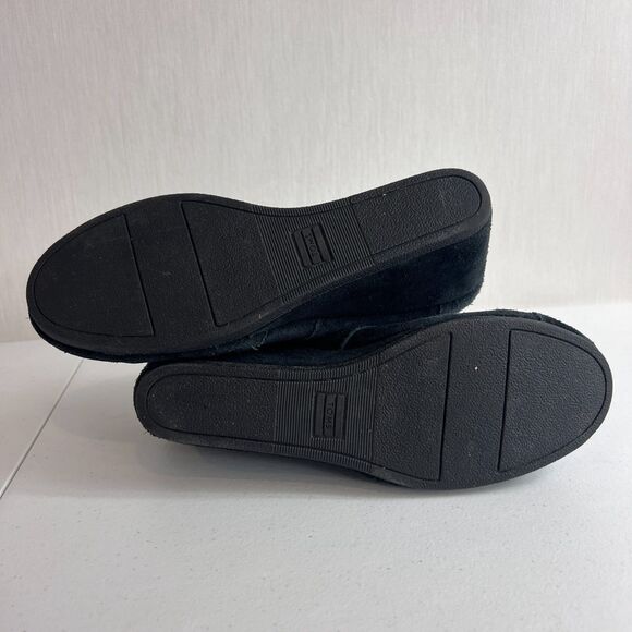 TOMS Kala Women's Wedge Ankle Boots Lace Up Black Suede Shoes Size 9.5 - Picture 9 of 11